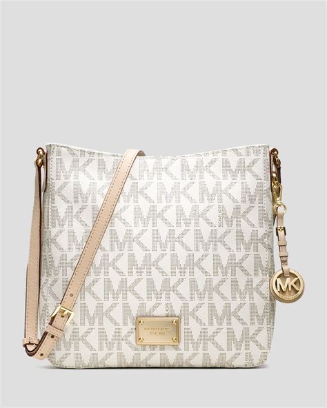 white and gold michael kors|Michael Kors white crossbody bag.